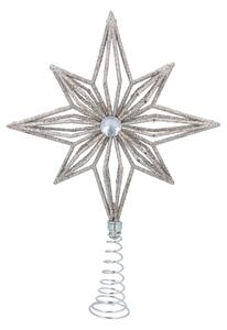 Gisela Graham Julgransstjärna Guldglitter med diamant