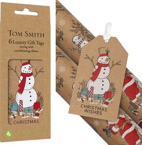 Tom Smith Lyx Till og Från Karta med Snögubbe 6 PCS