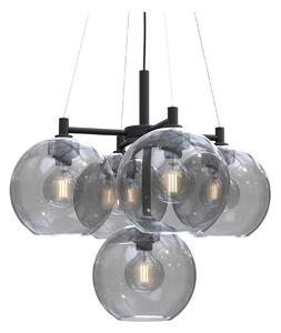 Belid - Gloria Chandelier - Ø67 Black/Smoked glass - Pendellampor - Joakim Fihn - Flerfärgad