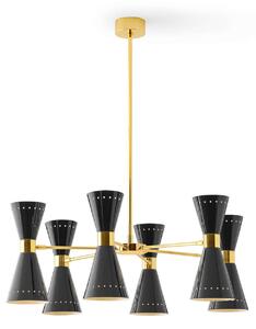 Stilnovo - Megafono Suspension 79, Gold/Black - Takkronor - Svart