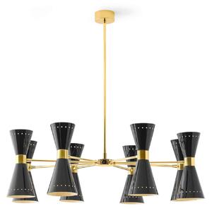 Stilnovo - Megafono Suspension 99, Gold/Black - Takkronor - Svart