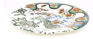 Seletti - Hybrid-Zoe Dessert Plate In Porcelain Ø 20 cm H 1,6 cm - Assietter - Ctrlzak - Flerfärgad