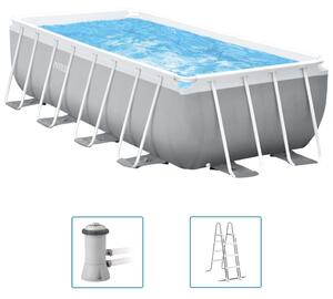 INTEX Pool med tillbehör Prism Frame rektangulär 400x200x122 cm
