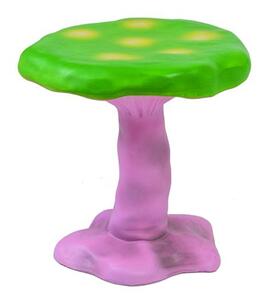 Seletti - Fiberglass Stool Amanita 44 x 41 cm - Green - Pallar - Marcantonio Raimondi Malerba - Flerfärgad - Glas