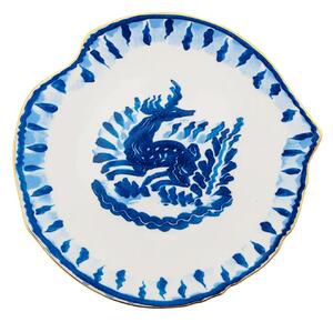 Seletti - Dessert Plate In Porcelain Classic On Acid 21 x 20,2 cm H 2,4 cm Deer - Assietter - Diesel - Flerfärgad