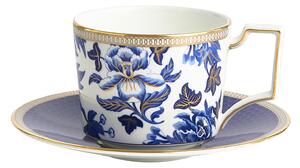 Wedgwood - Hibiscus Teacup Saucer - Tekoppar - Blå