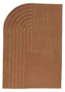 Muuto - Relevo Rug 170 x 240 cm - Burnt Orange - Rektangulära mattor - Studiopepe - Orange