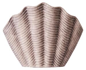 Dusty Deco - Concha Vase Fluted Grey Medium Fluted Grey - Vaser - Edin & Lina Kjellvertz - Grå