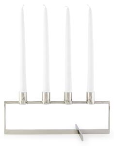 Klong - A.D. Adventsljusstake Stål - Ljusstakar - Broberg & Ridderstråle - Silver