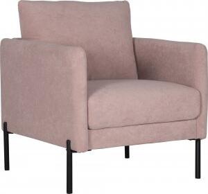 Kingsley fåtölj i rosa sammet + Möbelvårdskit för textilier