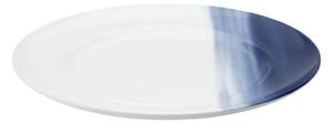 Georg Jensen - Henning Koppel lunchtallrik blå dekor 22 cm - Mattallrikar - Henning Koppel - Vit,Blå