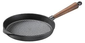 Skeppshult - Grillpanna 25 cm med Valnötshandtag - Stekpannor - Svart