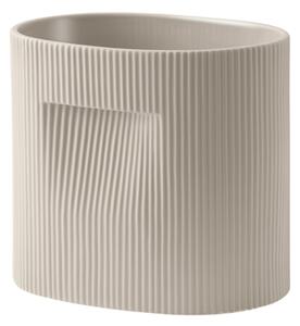 Muuto - Ridge planter 24cm beige - Krukor - Studio Kaksikko - Beige