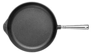 Skeppshult - Stekpanna Rak Kant 28 cm med Stålhandtag - Stekpannor - Svart
