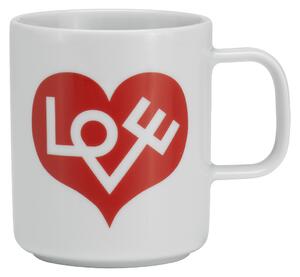 Vitra - Coffee Mug Love Heart, Crimson - Kaffekoppar - Alexander Girard - Vit