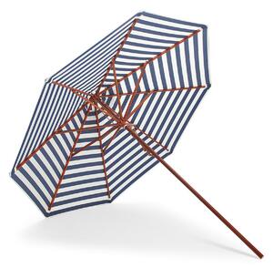 Fritz Hansen - Messina Umbrella Ø270, Dark Blue Stripes - Parasoll - Skagerak Design Team