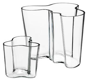 Iittala - Aalto Vas Gåvoset 160 + 95 mm Klar - Vaser - Alvar Aalto - Transparent