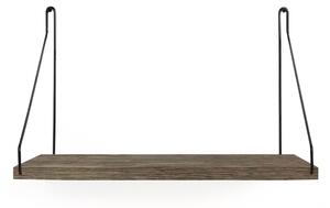 Frama - Shelf D27 W40 Dark Oil / Black - Vägghyllor - Kim Richardt - Silver - Metall