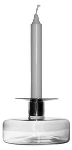 Skrufs Glasbruk - Halo Ljusstake Liten / Klar - Ljusstakar - Carina Seth Andersson - Transparent