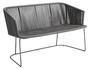 Cane-Line - Moments Dinging Matbänk, Cane-line Soft Rope, Grey,No Cushion - Soffor utomhus - Foersom & Hiort-Lorenzen MDD