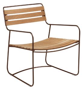 Fermob - Surprising Teak Low Armchair, Pesto - Fåtöljer utomhus - Harald Guggenbichler - Metall/Trä