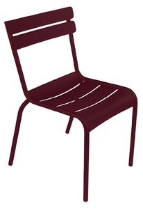 Fermob - Luxembourg Chair, Black Cherry - Balkong- och caféstolar - Frédéric Sofia - Röd - Metall