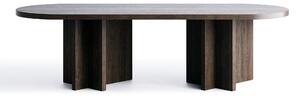 Länna Möbler - L.A. Oval Dining Table Dark Oak - Matbord - Lotta Agaton - Brun - Trä
