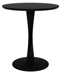 Ethnicraft - Torsion Dining Table Round Black 70 cm - Matbord - Alain Van Havre - Svart - Trä