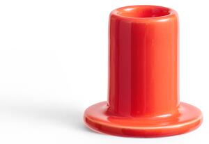 HAY - Tube Candleholder Small - Warm Red - Ljusstakar - Röd