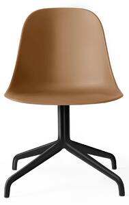 Audo Copenhagen - Harbour Swivel Side Chair Black Aluminium Shell Khaki - Kontorsstolar - Norm Architects - Grön