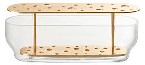 Fritz Hansen - Ikebana Vase Long - Vaser - Jaime Hayón - Transparent,Guld