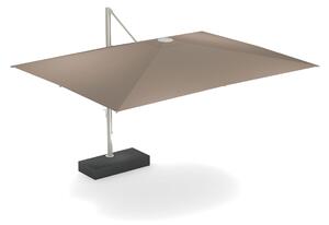 EMU - 985 Shade 3X4 Lat Sun Umbrella w/ Large Base White 23, Taupe 80, Base 22 - Parasoll