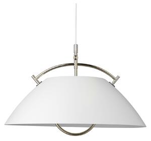 Carl Hansen - The Pendant White Nickel E27 Without Lift - Pendellampor - Hans J. Wegner - Vit