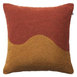 Chhatwal & Jonsson - Yogi Cushion Cover - Spicy Yellow/Off White - Prydnadskuddar och kuddfodral