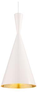 Tom Dixon - Beat Tall Pendant, Vit - Pendellampor - Vit