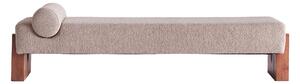 Dusty Deco - V Daybed walnut barnum 2 sand - Dagbäddar - Beige,Träfärgad
