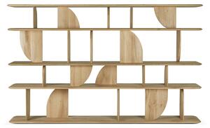 Ethnicraft - Geometric Rack - Oak 210 x 35 x 130 - Hyllor - Alain Van Havre - Träfärgad - Trä