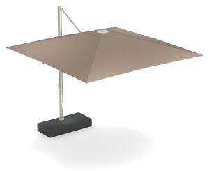 EMU - 981 Shade 3X3 Lat Sun Umbrella w/ Large Base White 23, Taupe 80, Base 22 - Parasoll