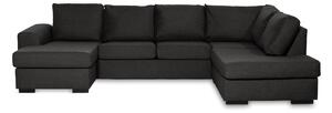 NASHVILLE U-soffa Large med Divan Vänster Svart -