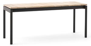 &Tradition - Ville Bench AV27, Small, 110x40 cm, Warm Black - Trädgårdsbänkar - Anderssen & Voll - Svart - Metall/Trä