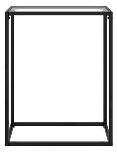 Avlastningsbord transparent 60x35x75 cm härdat glas - Transparent