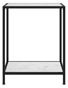 Konsolbord vit 60x35x75 cm härdat glas - Vit