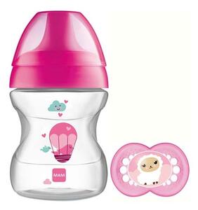 MAM 190 ml Nappflaska - Learn To Drink Cup 6+ Mdr - Rosa