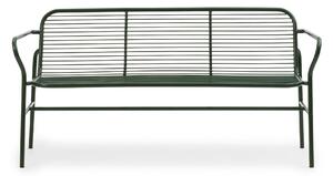 Normann Copenhagen - Vig matbänk dark green - Trädgårdsbänkar - Simon Legald - Grön - Metall