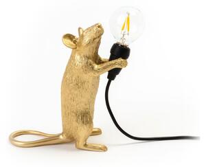 Seletti - Mouse Lamp Standing Gold - Bordslampor - Marcantonio Raimondi Malerba - Guld