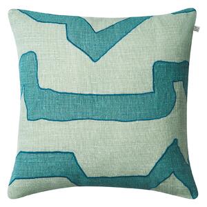 Chhatwal & Jonsson - Kuddfodral linne sikkim heaven blue aqua 50x50 cm - Prydnadskuddar och kuddfodral - Stig Jonsson - Blå