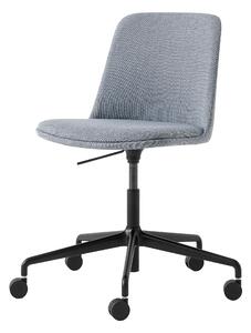 &Tradition - Rely HW31 Black Aluminium Base / Re-wool 718 - Kontorsstolar - Hee Welling - Grå