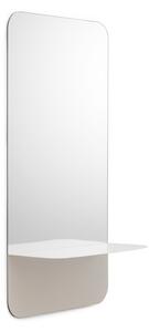 Normann Copenhagen - Horizon Mirror Vertical - White - Väggspeglar - KaschKasch - Vit