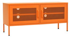 Tv-bänk orange 105x35x50 cm stål - Orange