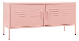 Tv-bänk pink 105x35x50 cm stål - Rosa